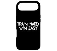 Train Hard, Win Easy Déclaration de Fitness Humoristique Coque pour iPhone Air