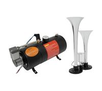 Train Kit klaxon à air avec compresseur d'air 12 V 150 PSI Réservoir 3 L avec manomètre pour bateaux, voitures, machines automatisées