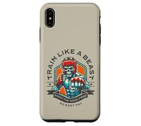 Train Like a Beast Fighter MMA Arts Martiaux Boxe Design Coque pour iPhone XS Max