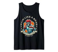 Train Like a Beast Fighter MMA Arts Martiaux Boxe Design Débardeur