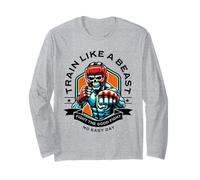 Train Like a Beast Fighter MMA Arts Martiaux Boxe Design Manche Longue