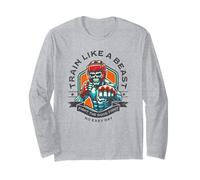 Train Like a Beast Fighter MMA Arts Martiaux Boxe Design Manche Longue