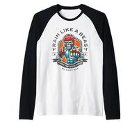 Train Like a Beast Fighter MMA Arts Martiaux Boxe Design Manche Raglan
