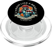 Train Like a Beast Fighter MMA Arts Martiaux Boxe Design PopSockets PopGrip pour MagSafe