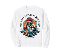 Train Like a Beast Fighter MMA Arts Martiaux Boxe Design Sweatshirt