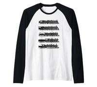 Train Locomotive Cheminot Trainspotter Retro Trains Manche Raglan