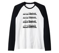 Train Locomotive Cheminot Trainspotter Retro Trains Manche Raglan