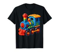 Train Lover Brick Builder Rail Building Play Construction T-Shirt