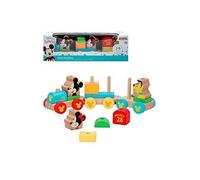 Woomax Train en bois Mickey et Minnie 14 pièces multicolore 18 mois