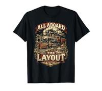 Train Miniature All Aboard The Layout T-Shirt