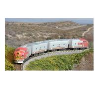 Train miniature - Rokuhan - SET de 2 voitures Z Shorty EMD F7 ATSF - Blanc - Adulte - 14 ans