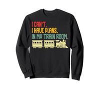 Train Model Railroad Locomotive Retro Railway Sweatshirt