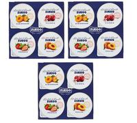 Train Monoporzioni Lot de 3 confitures en portions individuelles 4 saveurs différentes abricot, pêche, cerise, fraise, 100 g (4 x 25 g)