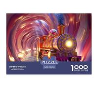 Train Nuit étoilée- Puzzle - 1000 Pièces - Dream Number - Jeu De Création Et Logique pour Enfants - À Partir De 14 Ans Et Plus - Collection 70x50cm/1000pcs