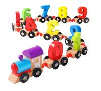 Train Numérique En Bois Coloré Pour Enfants, Figurines, Chemin De Fer, Mini Jouet Éducatif, Jouet D'éducation Précoce