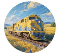 Train Puzzle 1000 Pieces Cadeau Unique Dot Painted Color Painting Jeu Éducatif Défi Jouet À De Qualité Supérieure Peinture Art pour Adultes Et Enfants 1000pcs (67.5x67.5cm)