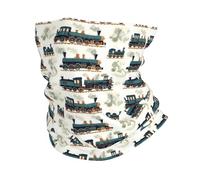 Train Rétro Vert Unisexe Bandeau Séchage Rapide Cache Cou Thermique Tour De Cou pour Moto Hiver Voyage Vélo