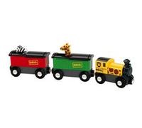 Brio Train en bois 33722 Safari – Sans pile, attache aimantée – Multicolore