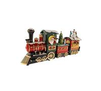 Train Santa décoratif de Noël avec Mouvement, lumières LED et Musique