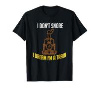 Train Snore Dream Commuter T Locomotive à vapeur Cadeau T-Shirt