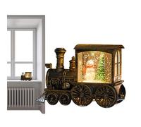 Train Snow Globe - Battery Powered Light Up Snow Globes, Christmas Water Lantern | Glitter Snows Globe Lantern, Battery Operated Night Lamp for Living Room, Bookshelf, Nursery, Store, Window, Bedside