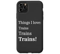Train Spotter Teens Men I Love Trains Coque pour iPhone 11 Pro Max