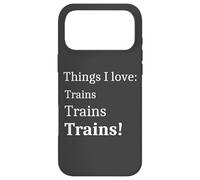 Train Spotter Teens Men I Love Trains Coque pour iPhone 17 Pro Max