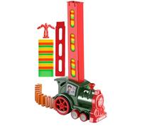 Train Toy, Stacking Game, 4.13x6.3x2.76 inches Creative Track Builder, Sound and Light Effects, Automatic Movement Feature, Fun for Boys, Girls, Childrens, Present Ideas Easy to Use