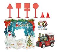 Train Toys - ABS | Puzzle Race Car Assembly | Locomotive Track Set Educational Building Kit Learning Model For Kids Boys Girls Ages 3 To 6 Birthday Gift Indoor Fun STEM Toy Set