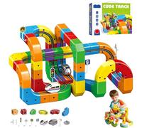 Train Track Fusion Set, 2026 Nouveaux Agencements 3D Intégrés Et Voiture Motorisée Défiant La Gravité, Ensemble De Train électrique De Piste De Course Flexible Et Magique, pour Enfants Garçon 123 Pcs