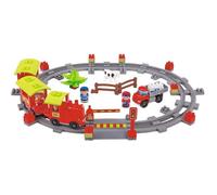 Ecoiffier – Circuit de train – Train vapeur – avec locomotive et wagons