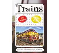 Train Word Search Puzzle Book: Word Searches with Easy to Read Print about Trains, Locomotives, Railways and more | 6x9 inches, 110 pages | 50+ Puzzles…Gifts for Vacations, Holidays and Free Times