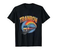 Trainbow - Train Pun Lover LGBT Rainbow Pride T-Shirt Graphique avec Valeur