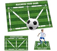 Traine de Football Mat 24x35 '' Football Training Mat Soccer sans Glissement pour Exercice Mastery Mastery Trainer Accessoires de Gift for Kids, Sports