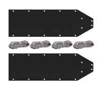 Traîneau À Traîneu pour Cerfs - Paquet De 2 en PEHD De 23 Pouces | Harnais De Traînée De Cerf Portable avec Cordes | Traîneau À Neige pour La Pêche sur Glace, Le Bois De Chauffage, L'équipement De Pl