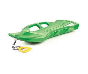 Traîneau avec poignées latérales et repose-pieds, avec corde, modèle SNOW TRAIN