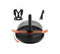 VEVOR Traîneau de Puissance Traction en Acier, Équipement d'Entraînement de Force, Vitesse et Explosivité avec Harnais, Compatible avec Disques de 5 cm, pour Exercice Athlétique Fitness, Noir Orange