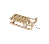 ECD Germany Traîneau Décoratif avec LED de Noël 50,5x13,5x23,5 cm - Décoration en Bois Braun G
