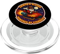 Traîneau du Père Noël alimenté par Stardust Funny Christmas Kids Boys PopSockets PopGrip pour MagSafe