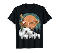 Traîneau du Père Noël au Clair de Lune T-Shirt