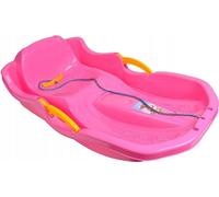 Traîneau en plastique avec freins Speed Bob Pink