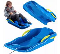 Traîneau en plastique KADAX, bob à neige, toboggan à neige avec freins