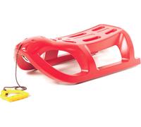Traîneau en plastique pour enfants Traîneau Lion de mer avec corde - Rouge