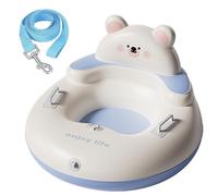 Traîneau Gonflable, 33 Tubes à Neige Robustes pour Enfants avec Dossier, traîneau en PVC pour Tout-Petits avec poignées et Corde de remorquage pour Les Sports de Plein air