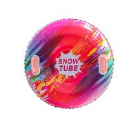 Traîneau gonflable épais avec poignées - Jouet de luge à neige pour filles - Activités familiales - Tube gonflable pliable avec poignées