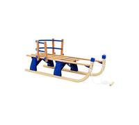 Bois Traîneau Pliable avec Dossier 119 cm Luge Neige Sport d'Hiver vidaXL