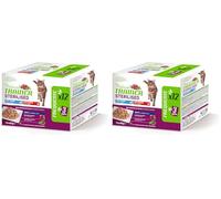Trainer Aliments humides pour Chats Adultes stérilisés, Multipack Thon et Boeuf 12 x 85 g (Lot de 2)