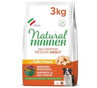 Trainer Natural Aliments pour Chiens Moyens Adultes, Poulet, 3 kg