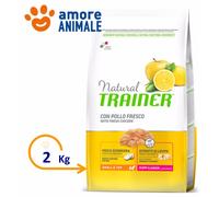 Trainer Naturel Puppy Junior Mini 2 KG Poulet pour Chien Couper Petite Galettes