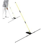 Trainer Rod - Fiberglass, 41.34x41.34in Golf Alignment Stick Adjustable Practice Aid | Portable Swing Training Tool With PVC Sleeve & ABS Angle Plate, Golf Training Rod For Backyard, Indoor Range